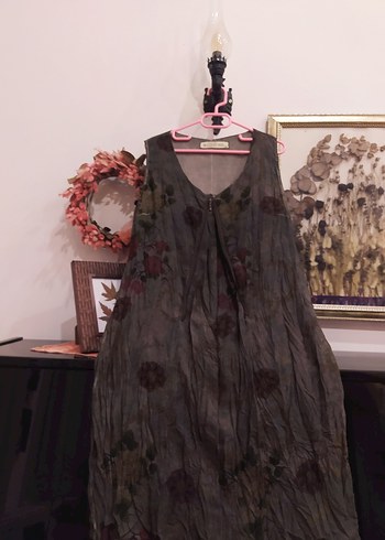 Çiçek Desenli Bohem Fransız elbise - Görsel 7