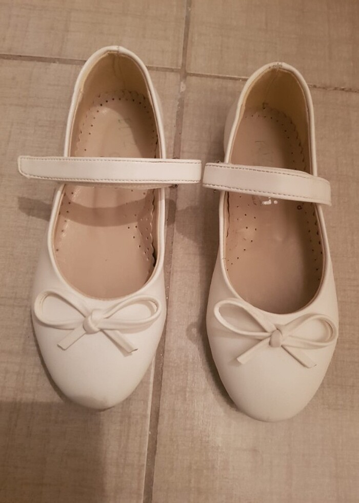 Fidati beyaz kız çocuk ayakkabı - Görsel 2