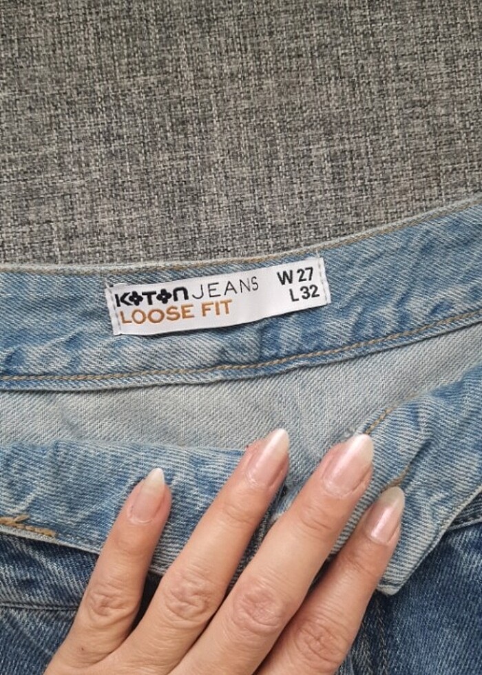 Jean. Çift kemer - Görsel 3