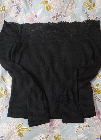 H&M Siyah Bluz