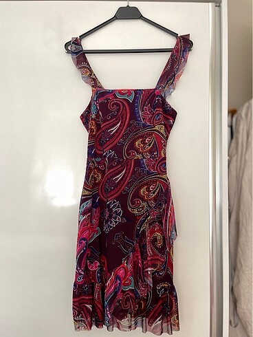 xs Beden bordo Renk Trendyolmilla Elbise