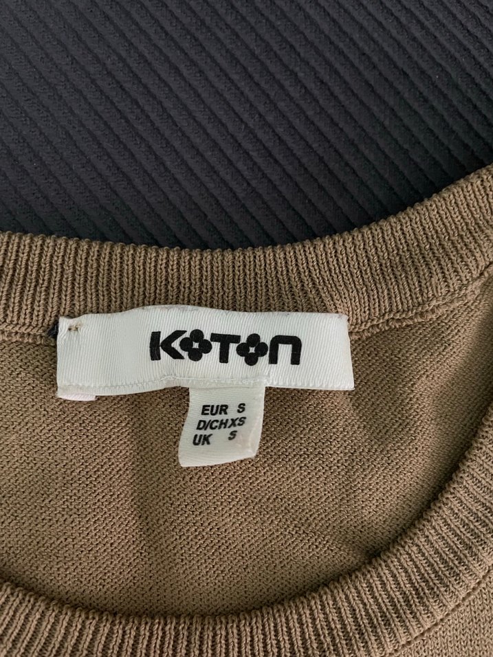 Bej Kadın Bisiklet Yaka Salaş Kazak - Görsel 2