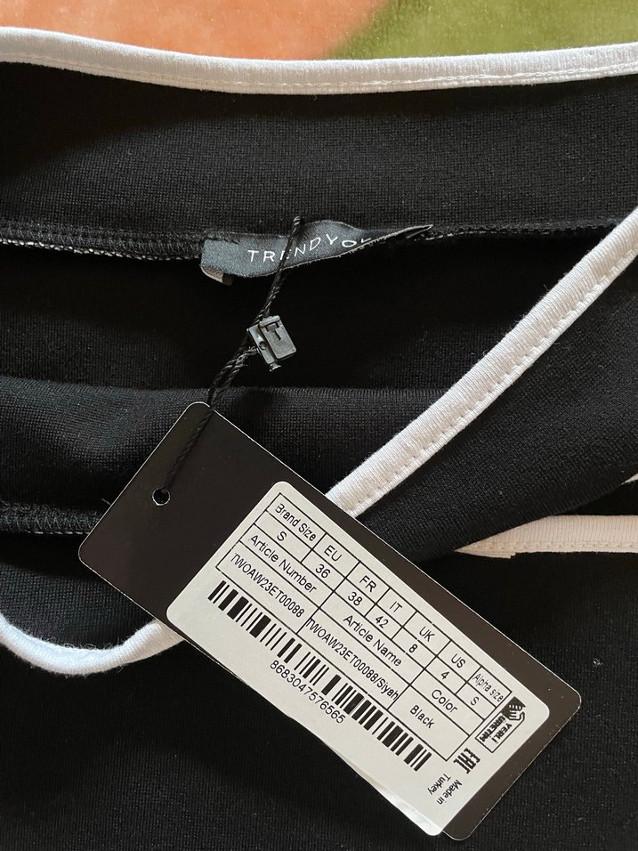 Siyah Mini Street Wear Etek - Görsel 3