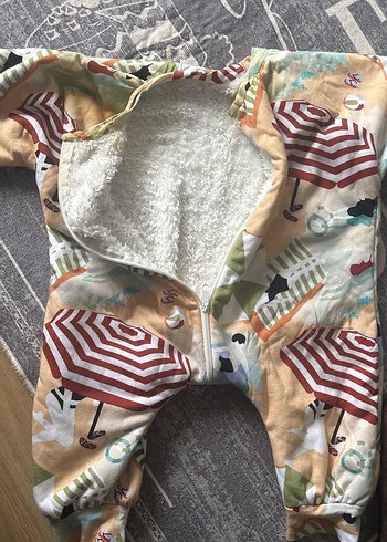 Diğer Çocuk Fermuarlı Uzun Kollu Pijama uyku tulumu