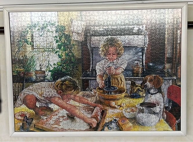Puzzle camlı tablo
