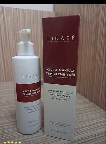 Diğer Licape yüz temizleme yağı