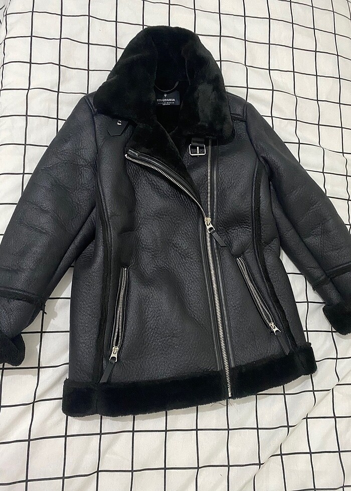 STRADIVARIUS KÜRKLÜ CEKET - Görsel 4