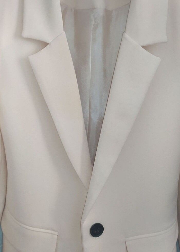 Bej Blazer Ceket  - Görsel 3