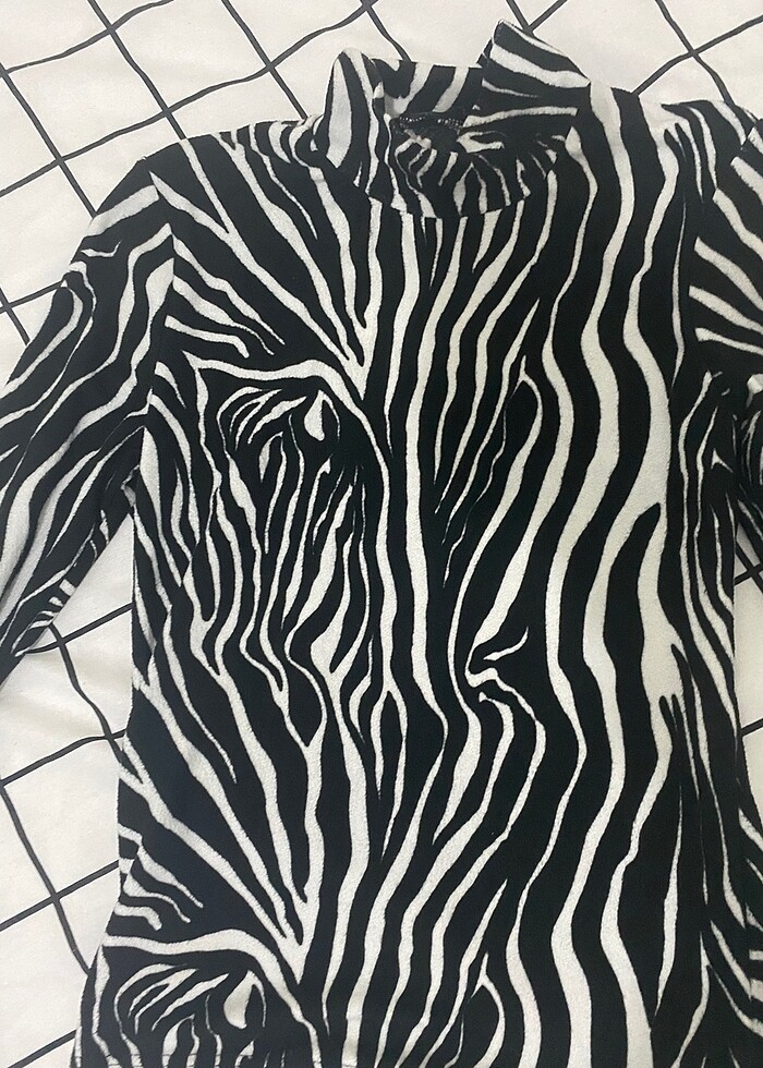 Zebra Desen Bluz - Görsel 2