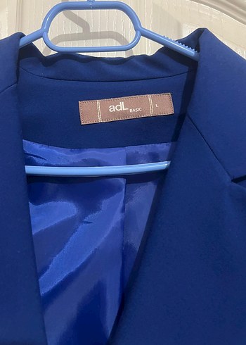 Düğmeli Lacivert Kadın Blazer Ceket - Görsel 3