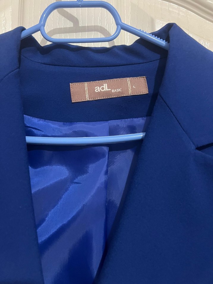 Düğmeli Lacivert Kadın Blazer Ceket - Görsel 3