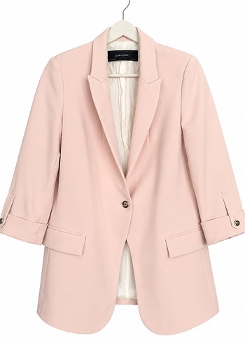 Zara Acik Pembe Blazer Xs