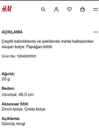 ERKEK KOLYE.  H&M #H&M ORJİNAL - Görsel 7
