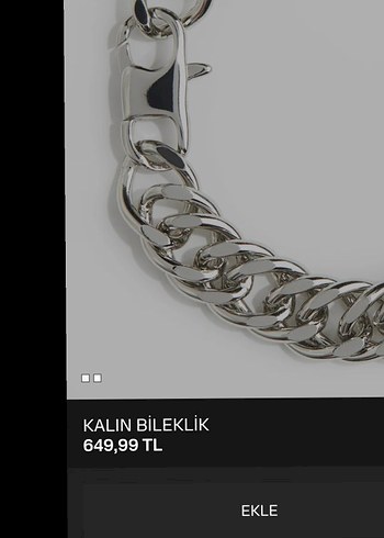 Beden gri Renk H&M Erkek Bileklik Papağan kilitli