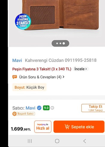 Erkek Deri Cüzdan Mavi Jeans #MaviJeans - Görsel 7