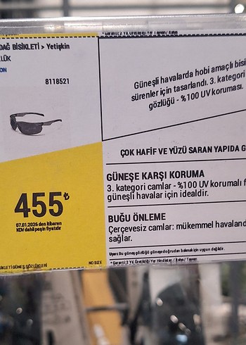 DAĞ BlSİKLETİ YETİŞKİN GÖZLÜK #Trekking - Görsel 8