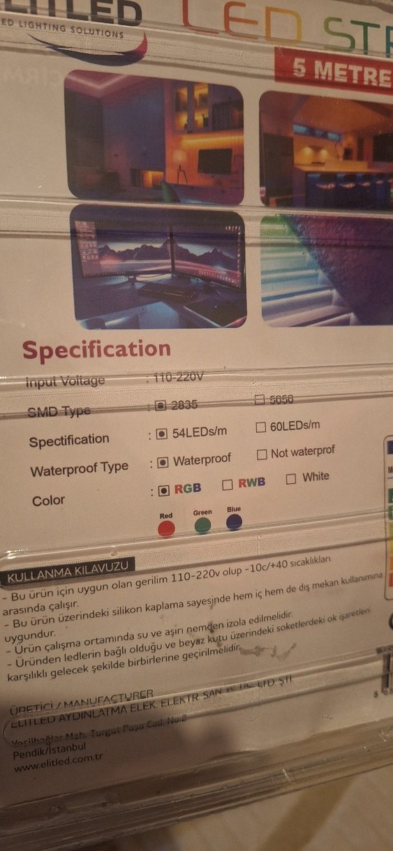 KUMANDALI ŞERİT LED . 5 METRE #şeritled - Görsel 3