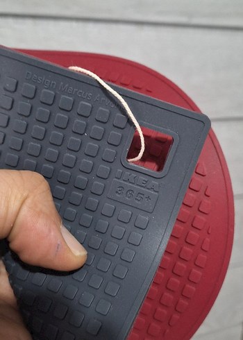 IKEA NİHALE. Kırmızı ,Koyu Gri 21x18 Cm - Görsel 6