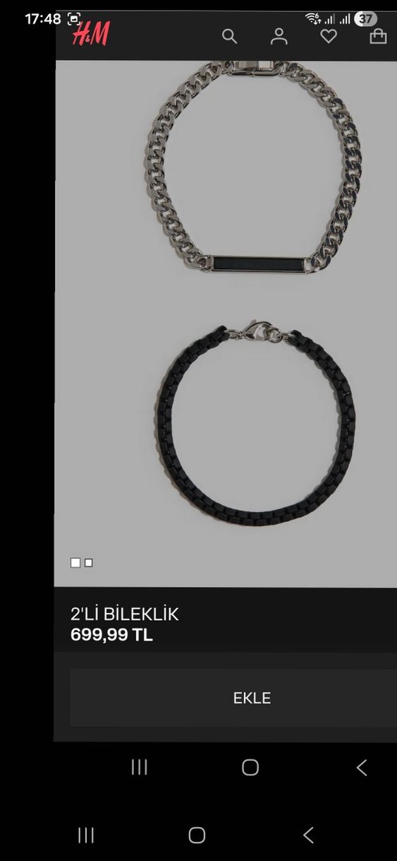2 li Bileklik H&M . #Bileklik #h&m - Görsel 4