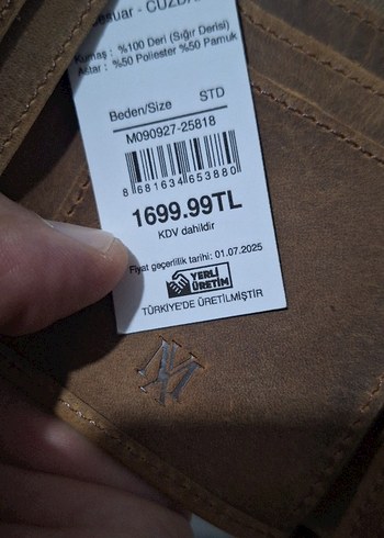 Erkek Deri Cüzdan Mavi Jeans #MaviJeans - Görsel 6