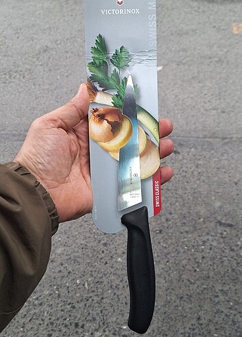 Beden siyah Renk Victorinox Blisterli Doğrama Bıçağı 15 Cm Siyah