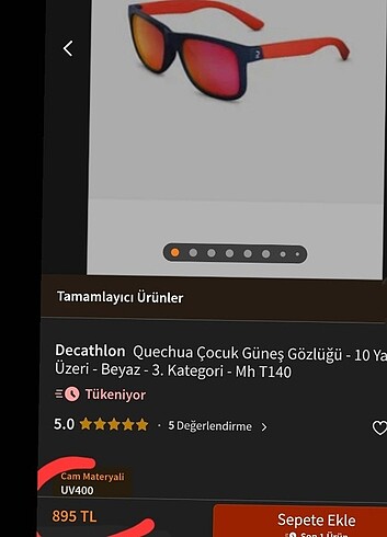 Çocuk Güneş Gözlüğü- 10 Yaş #QUECHUA - Görsel 10