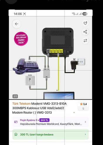 Türk Telekom Modemi  300MBPS VDSL 2 - Görsel 10