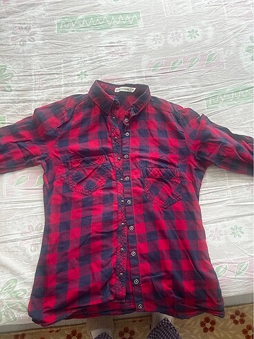 xs Beden bordo Renk LCW az kullanılmış gömlek
