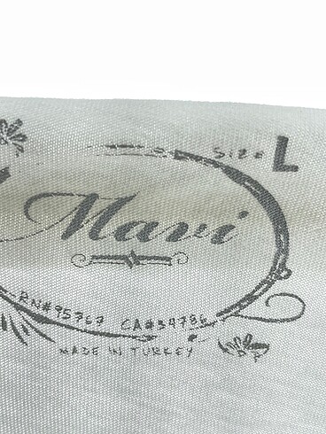 l Beden beyaz Renk Mavi Jeans Bluz %70 İndirimli.