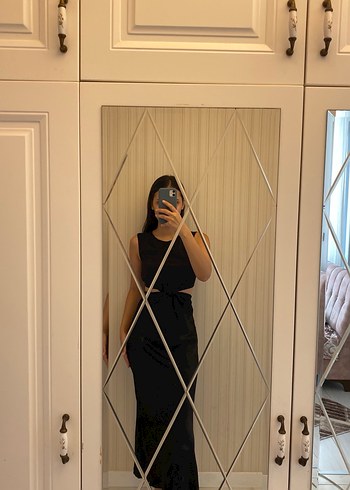 Siyah  Uzun Elbise - Görsel 3