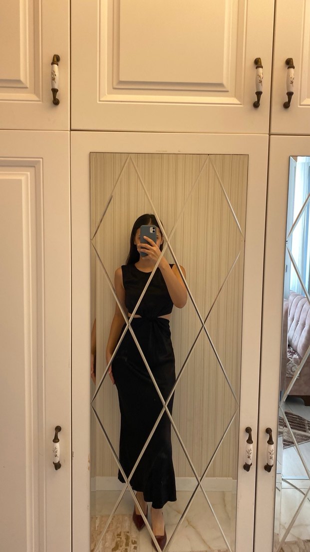 Siyah  Uzun Elbise - Görsel 3