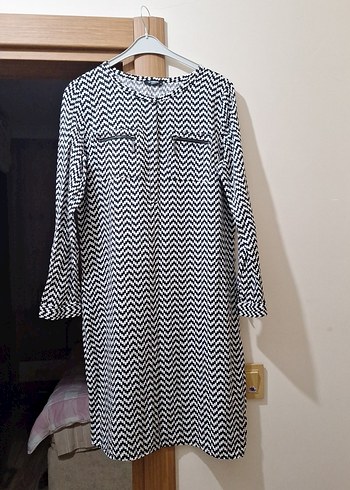 Gri Zebra Desenli Uzun Kollu Tunik - Görsel 5