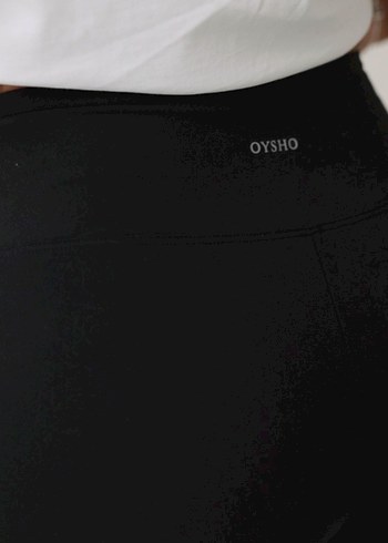 Oysho Siyah Elastik Midi Tayt