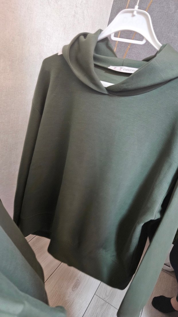 Oysho Modal kumaş haki sweat — görsel 5/7