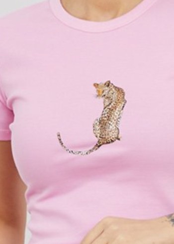 Leopar Desenli T-Shirt - Görsel 3