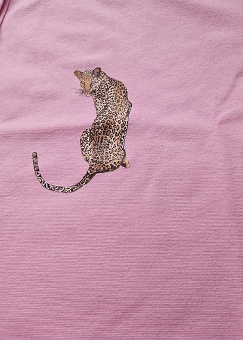 Leopar Desenli T-Shirt - Görsel 4