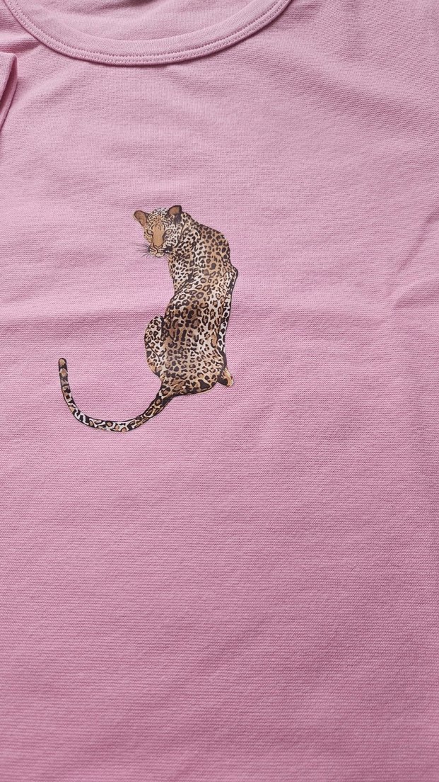 Leopar Desenli T-Shirt - Görsel 4