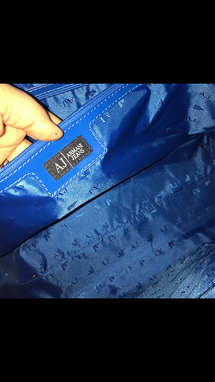 universal Beden mavi Renk Armani orijinal mavi renk kusursuz çanta 
