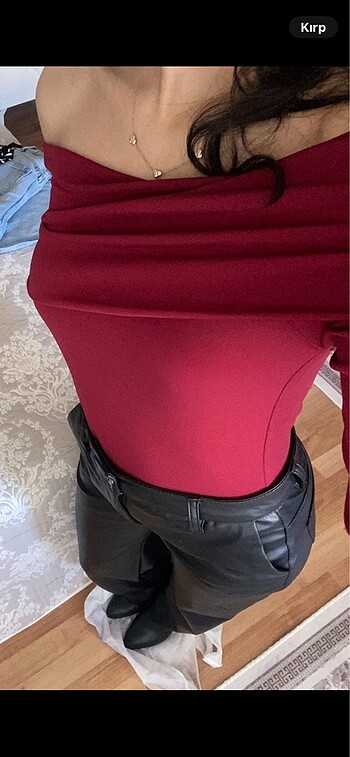 Diğer bordo bluz
