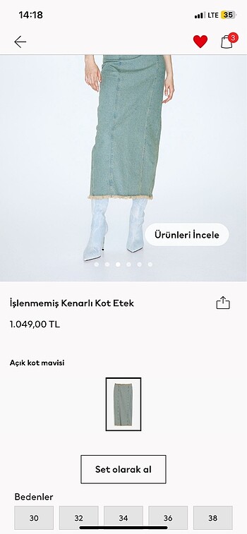 H&M Kot etek