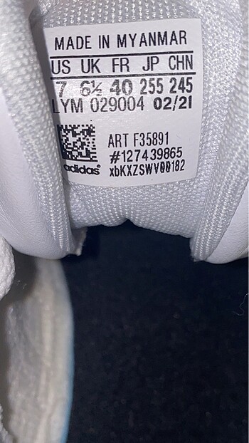 40 Beden beyaz Renk Adidas Hoops 2.0 Basketball