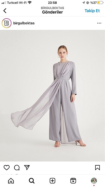 Zara Tesettür Tulum Abiye