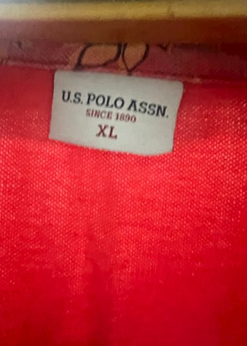 U.S Polo Assn. Düğmeli Yakalı Pembe Kadın Tişört