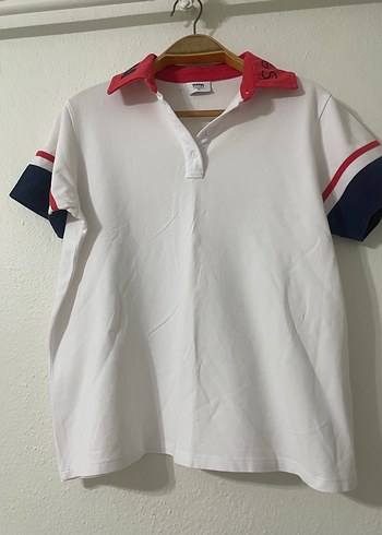 Erkek Beyaz Pamuklu Polo Tişört