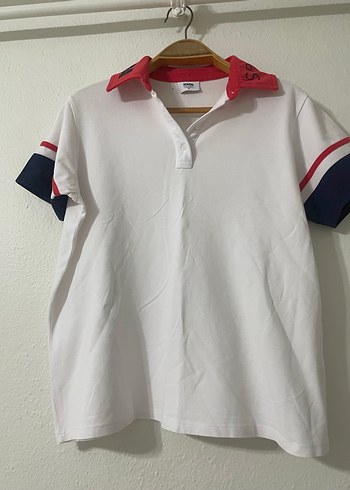 xl Beden Erkek Beyaz Pamuklu Polo Tişört