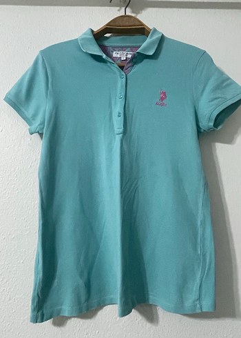 U.S Polo Assn. Kızlar için Turkuaz Polo Tişört