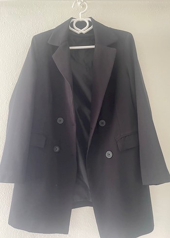 LC Waikiki Düğmeli Siyah Kadın Blazer Ceket
