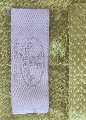 Silk & Cashmere Silkcashmere saf ipek yeşil kravat 