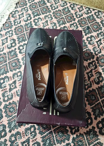 polaris 5 nokta deri dolgu topuk Kadın ayakkabi - Görsel 3