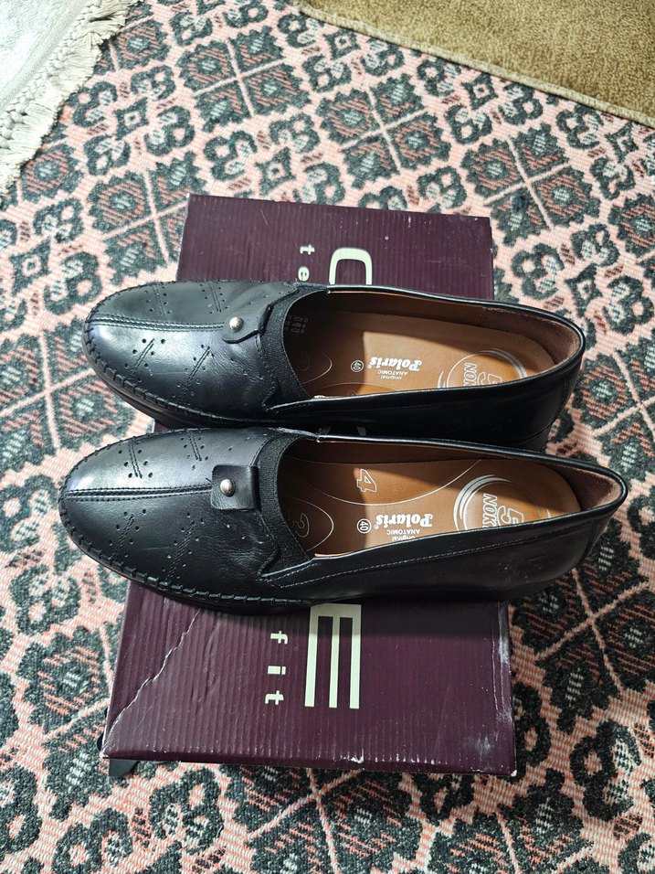 polaris 5 nokta deri dolgu topuk Kadın ayakkabi - Görsel 2